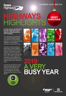 Front cover of the November / Decemeber addition of the Highway Highlights showing review of the year